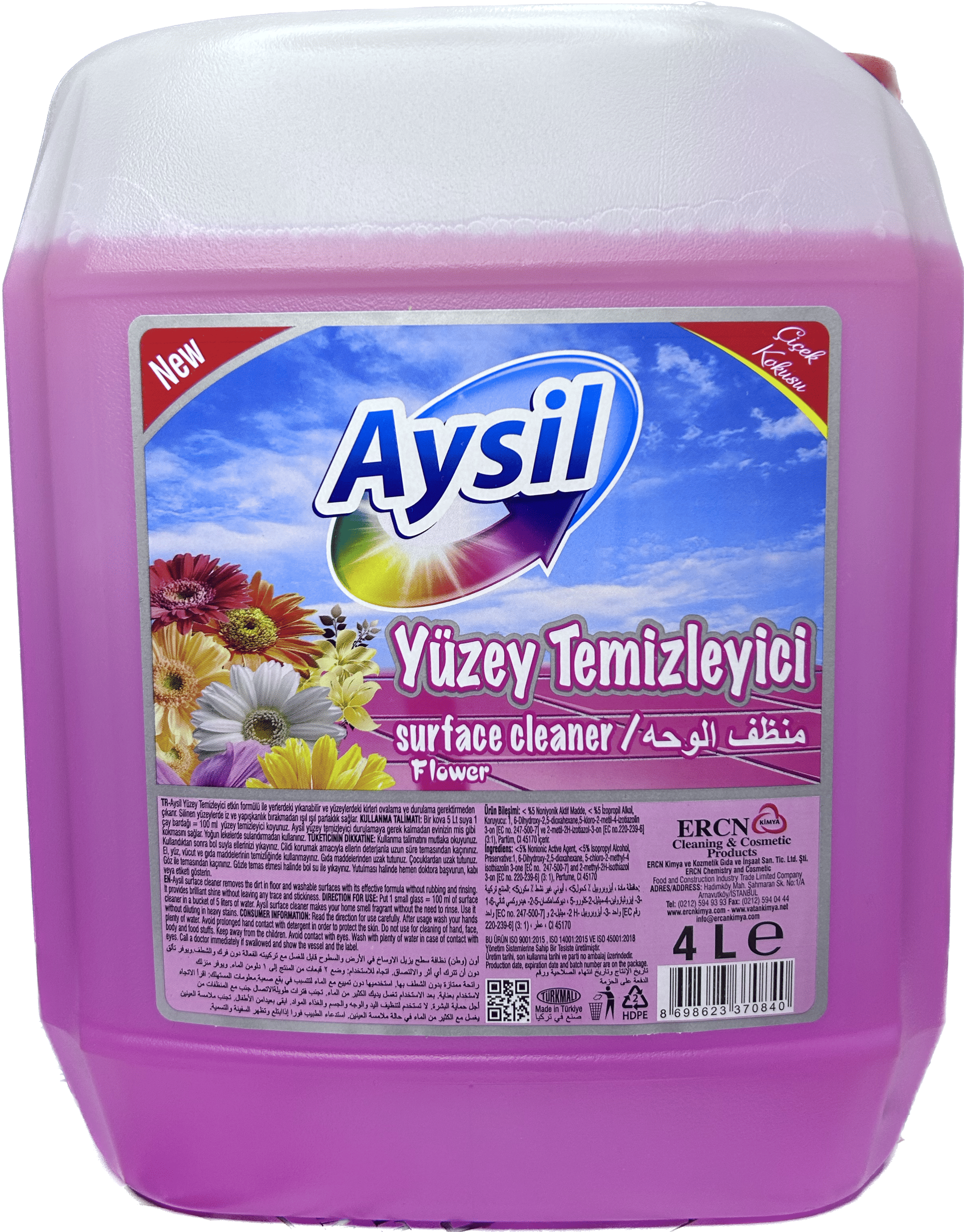 Aysil Yüzey Temizleyici 4L Çiçek
