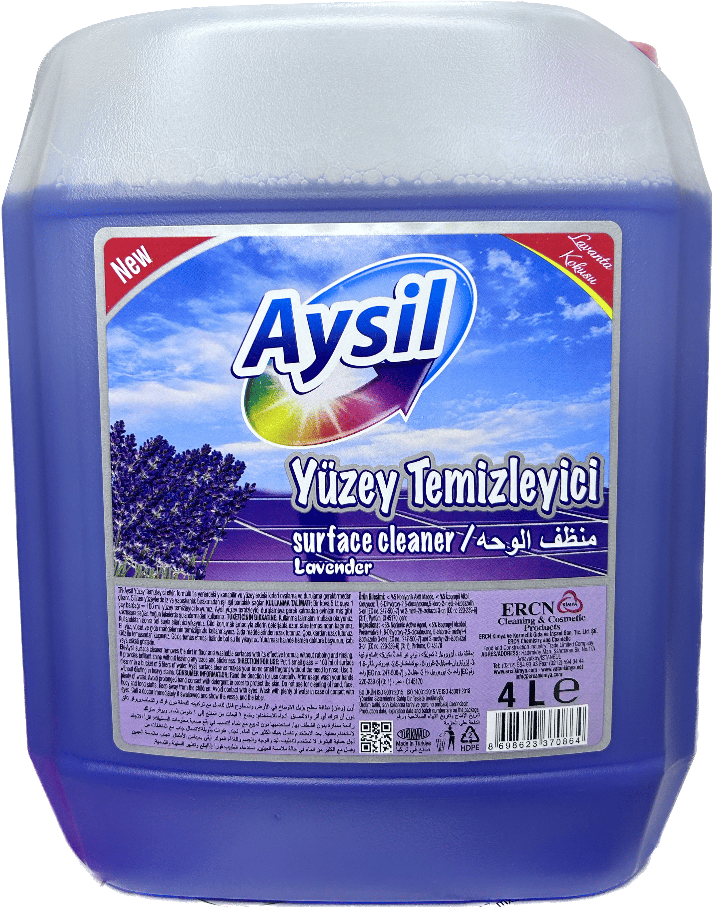 Aysil Yüzey Temizleyici 4L Lavanta