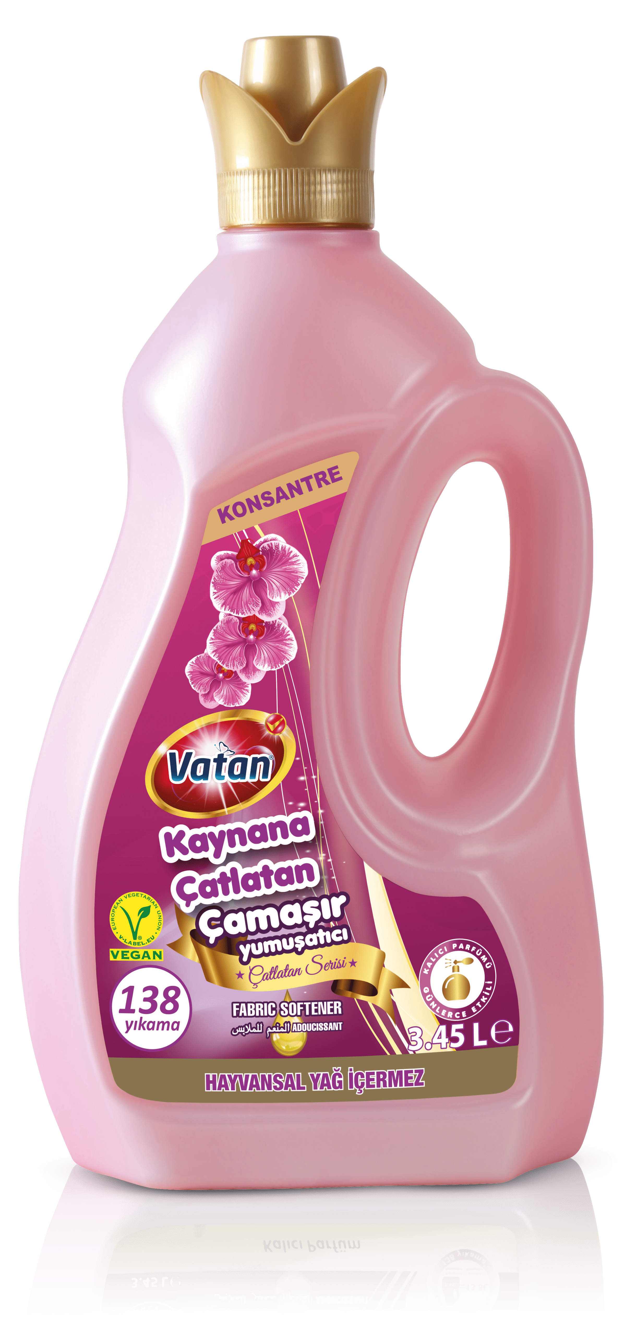 Çamaşır Yumuşatıcısı 3,45L Pembe