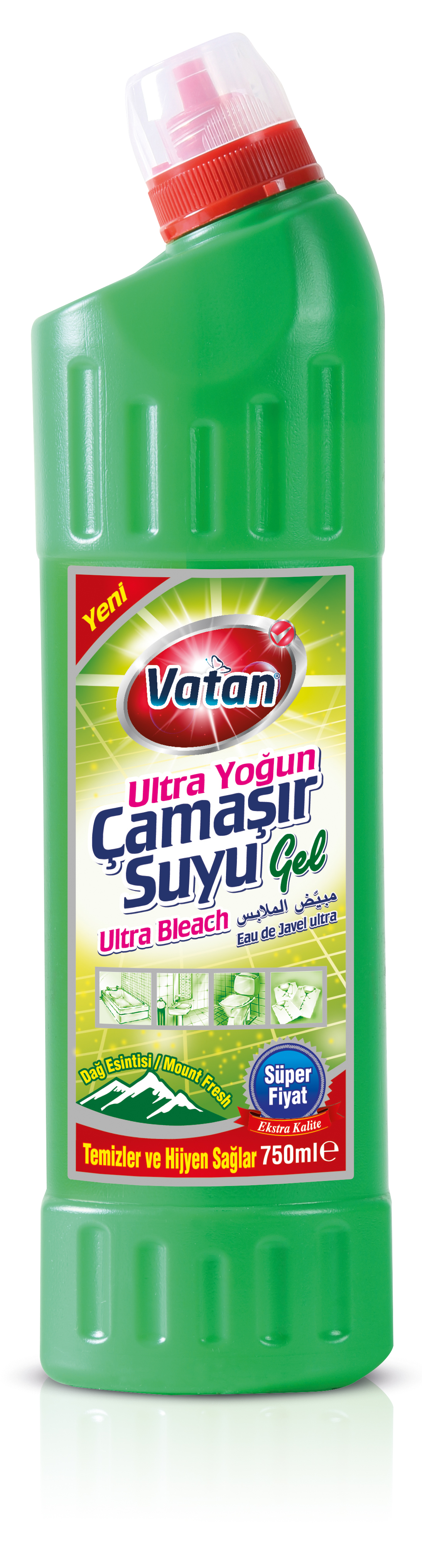 Yoğun Çamaşır Suyu 750ml Yeşil