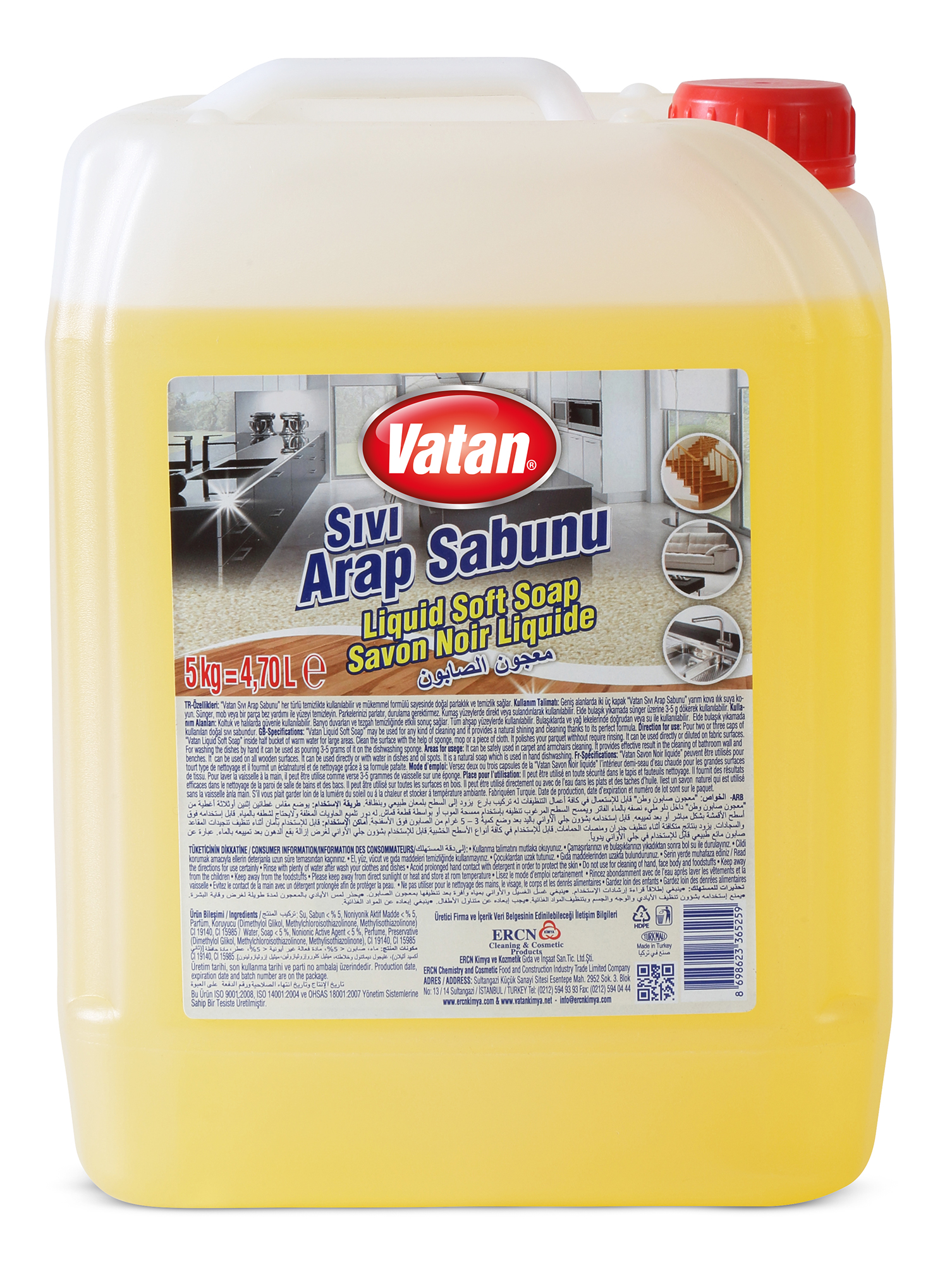 Vatan Sıvı Arap Sabunu 5L
